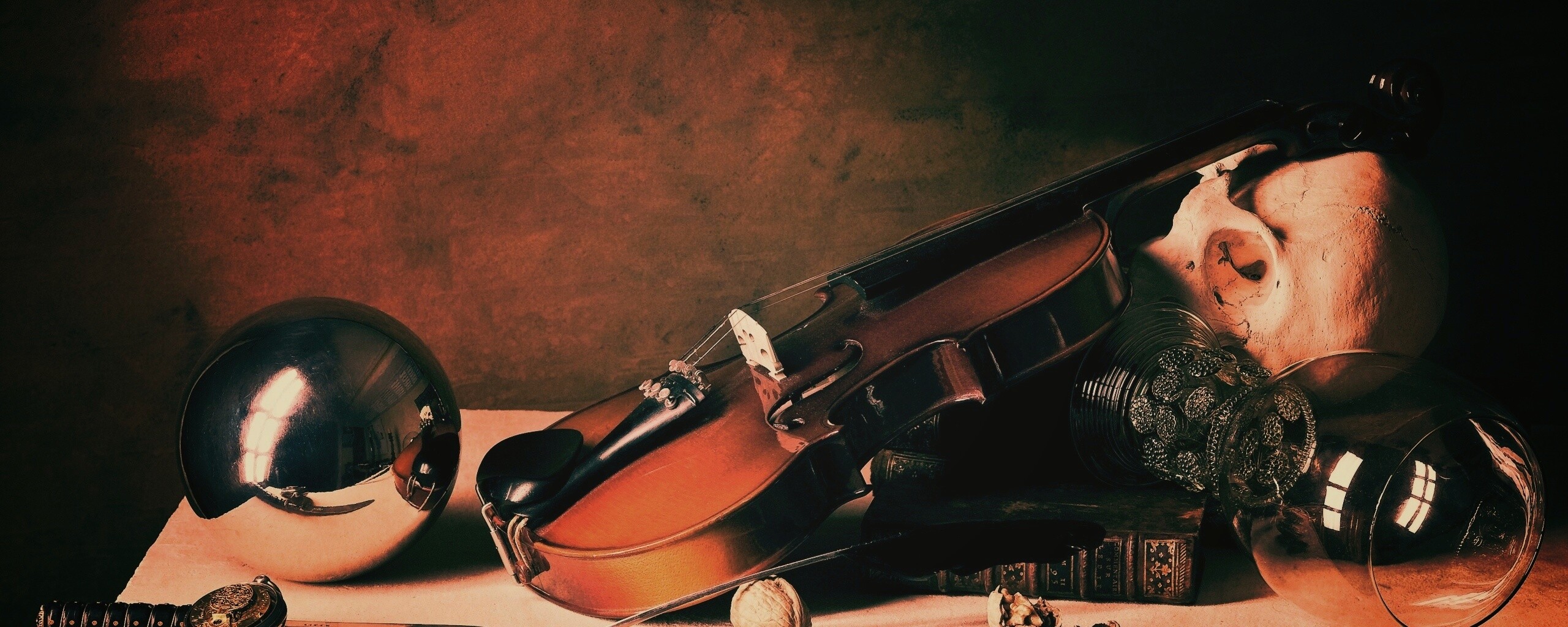 Композиция со скрипкой обои