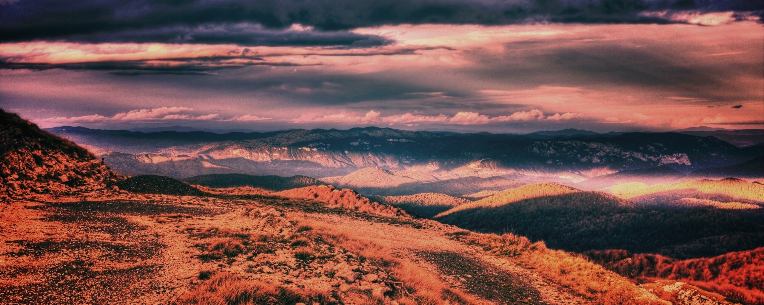 Горы в HDR обои