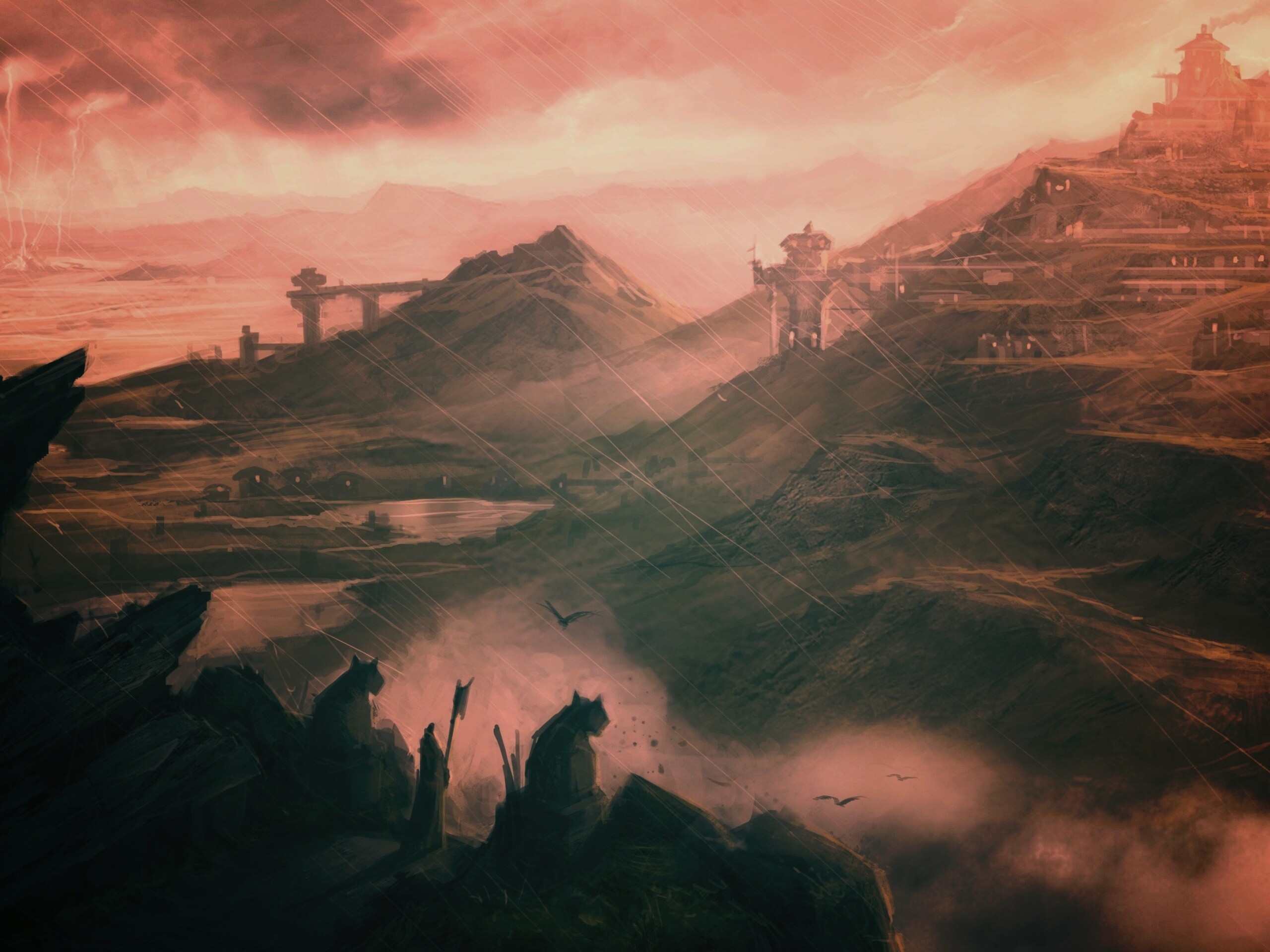 Пейзаж из Dragon Age 2 обои