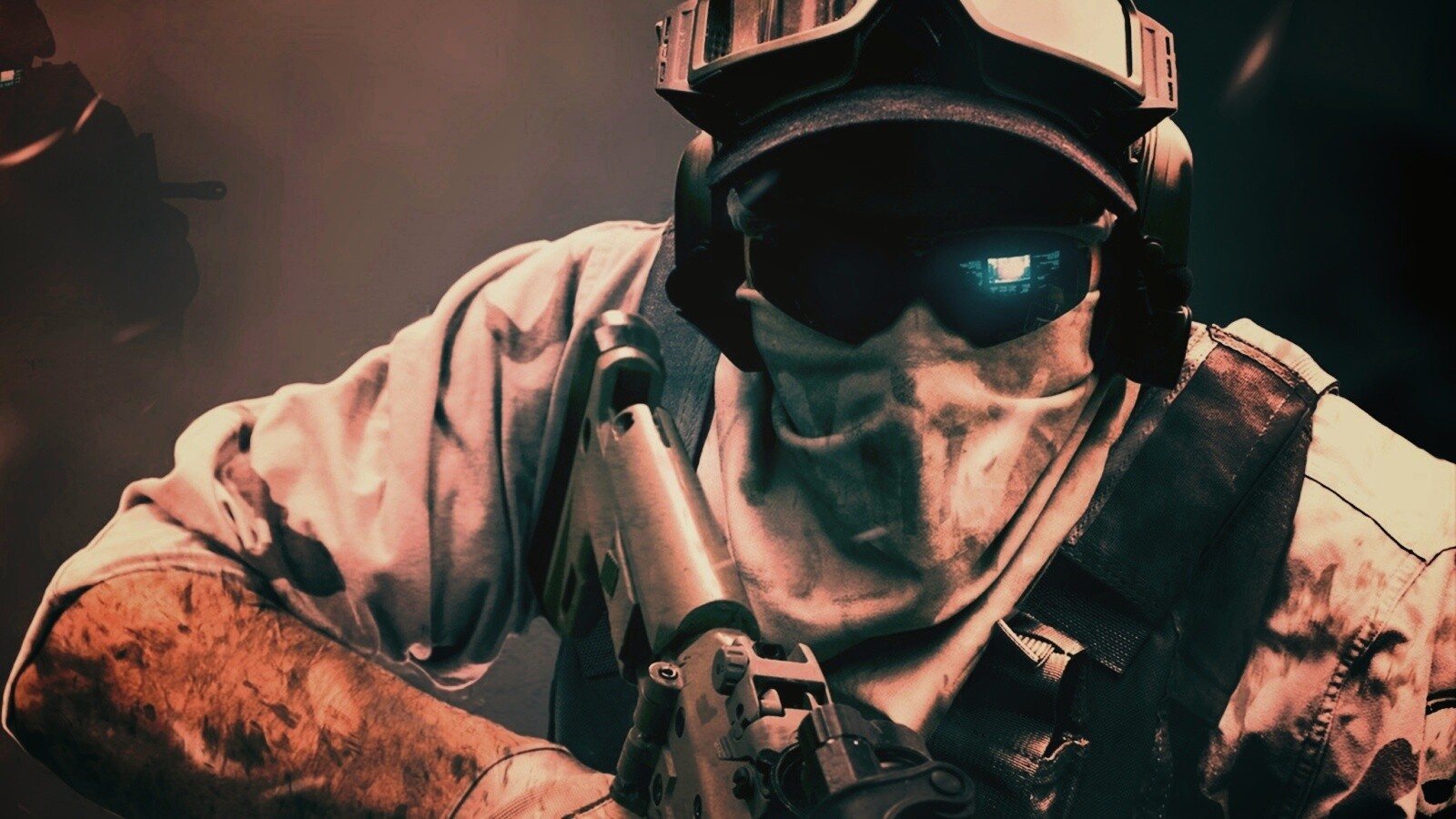 Боец в маске обои