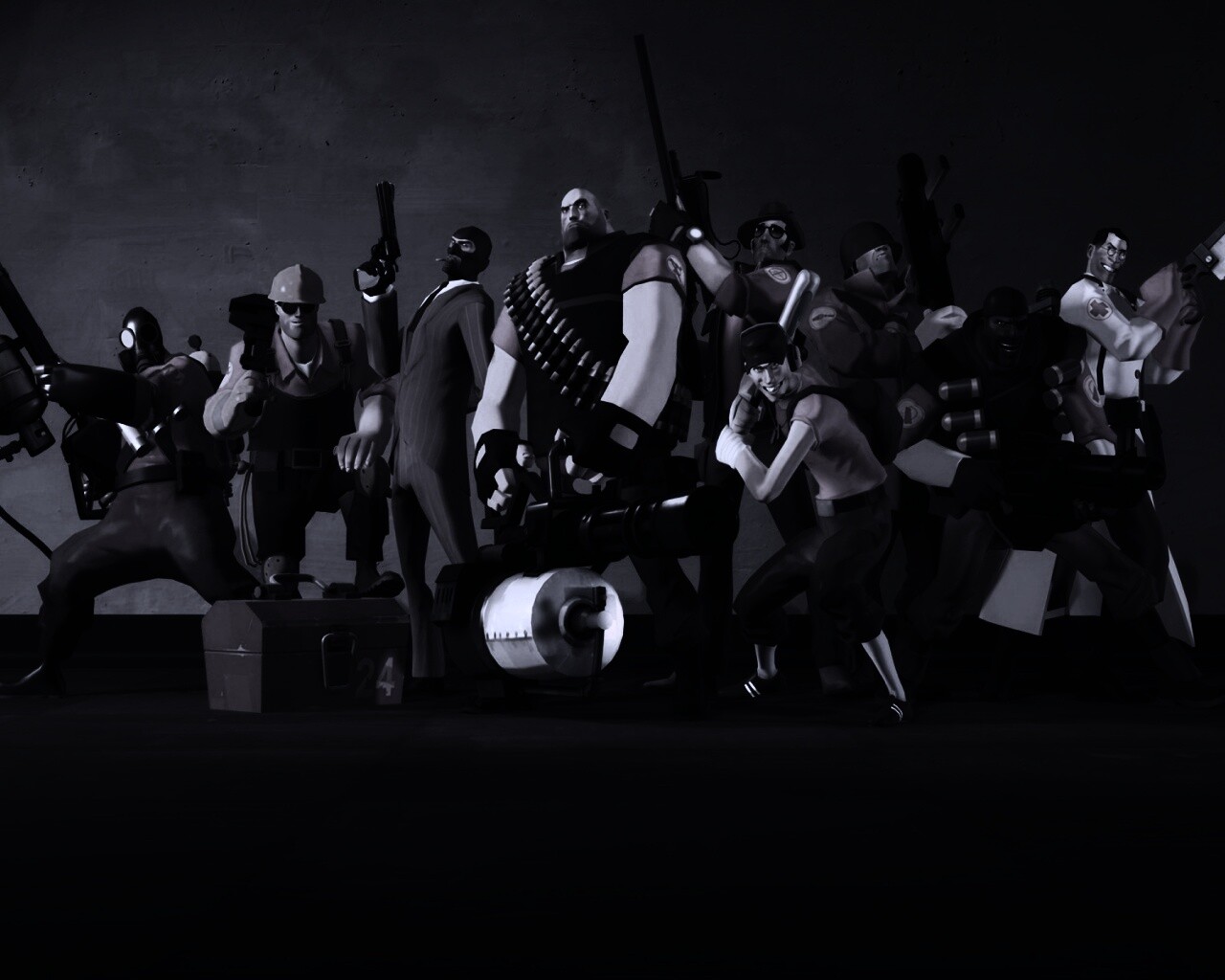Герои игры Team Fortress 2 обои