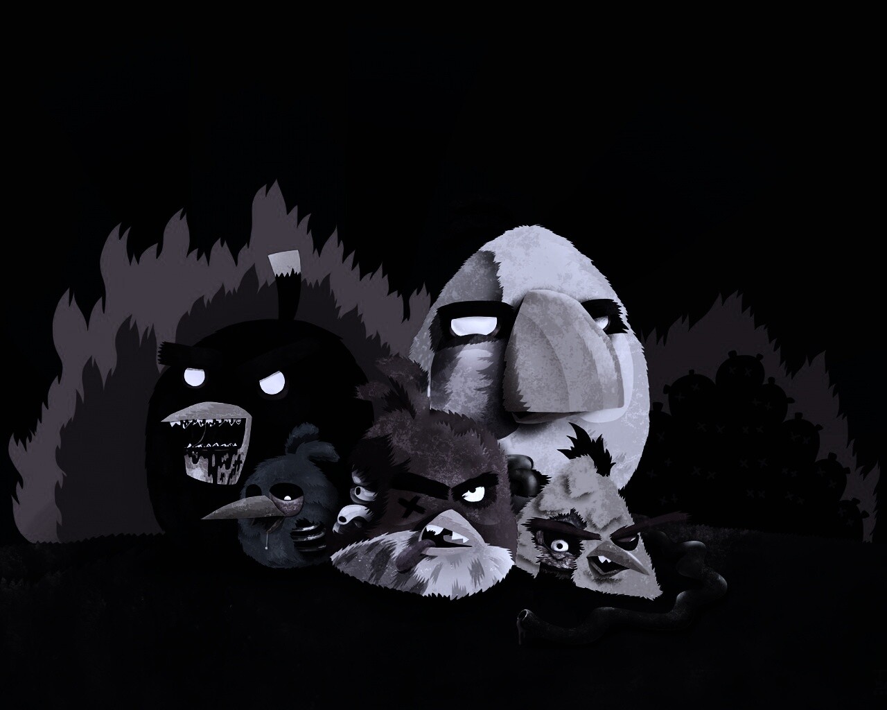 Angry Zombie Birds обои