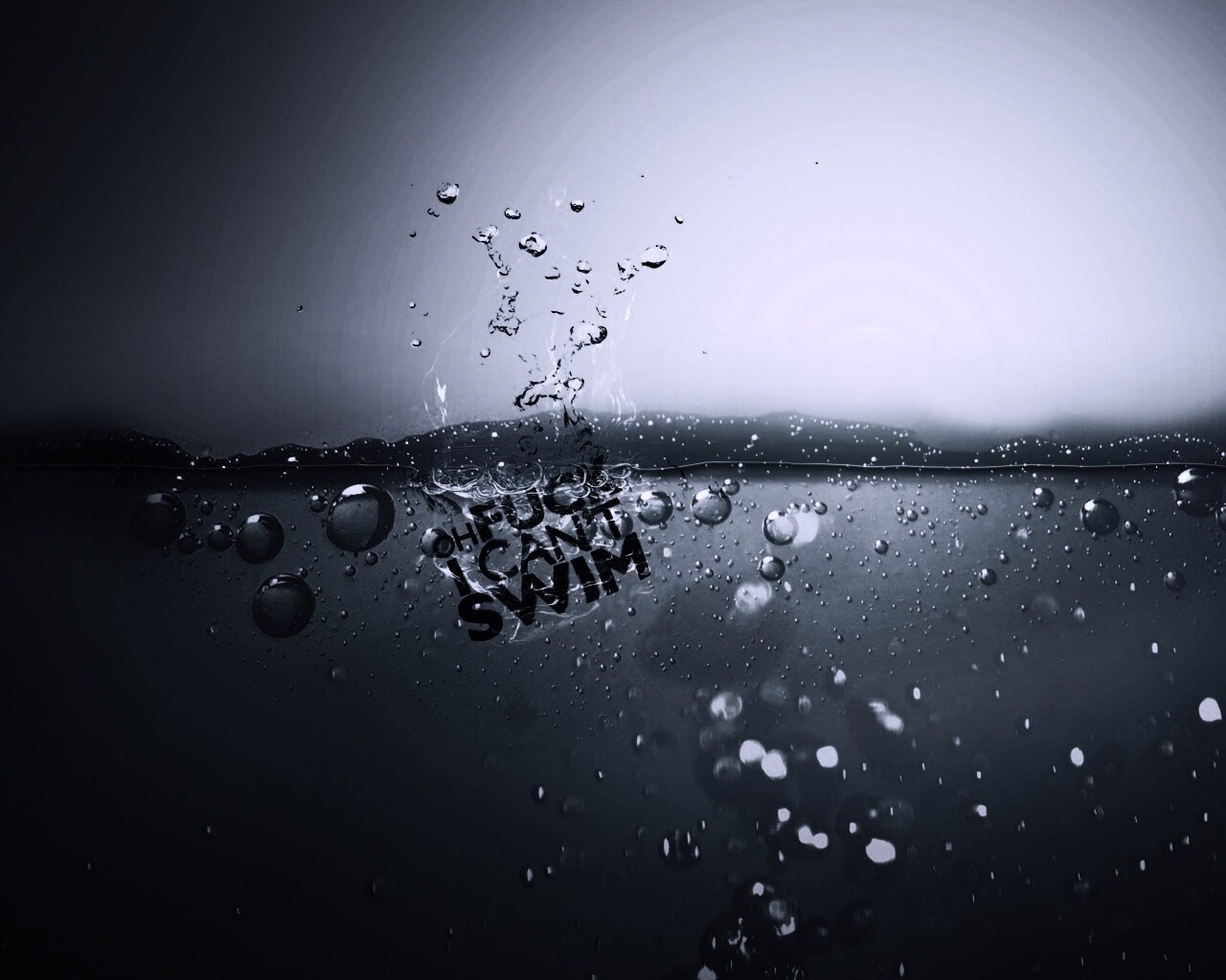 Oh fuck i cant swim обои