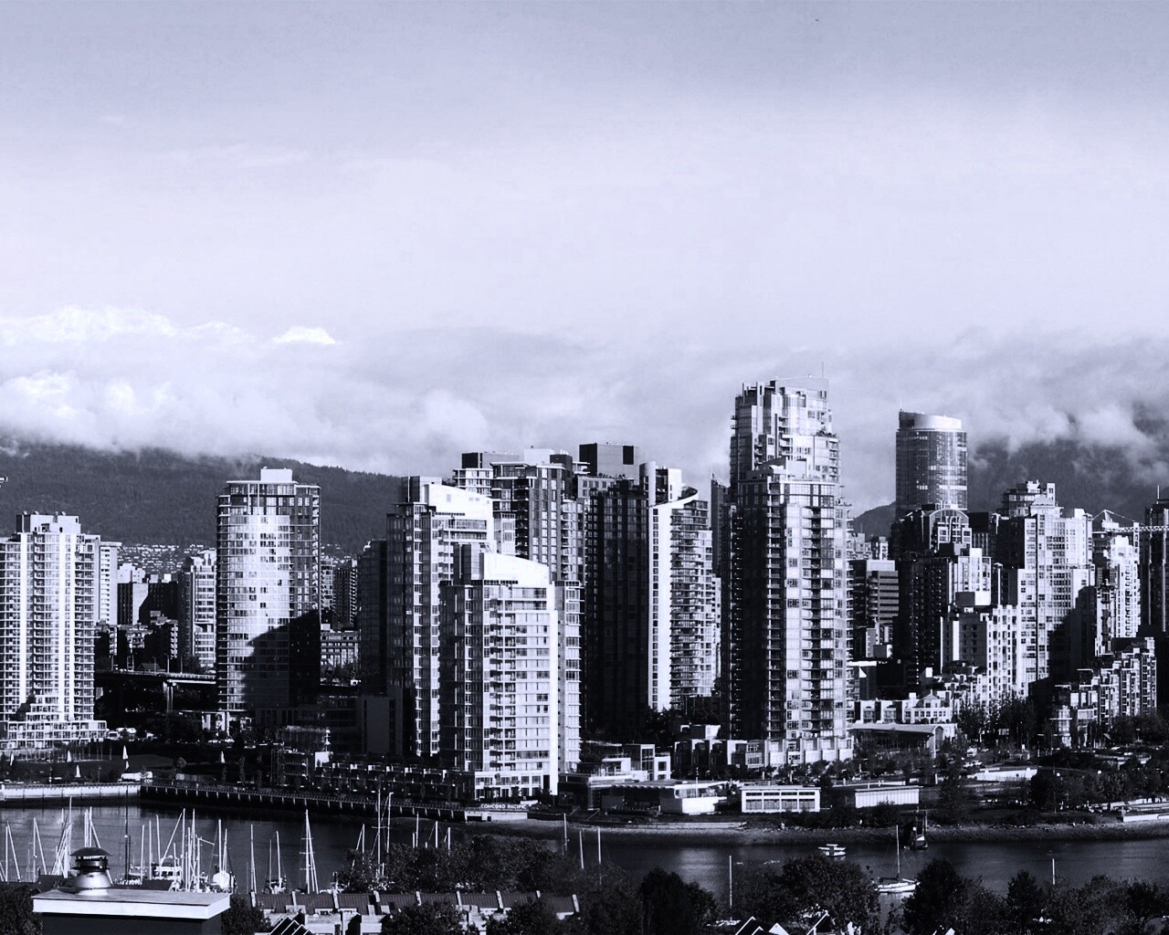 Панорама города обои