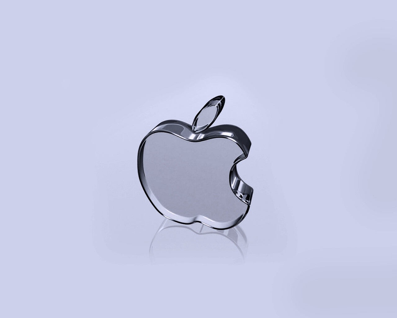 Стеклянный логотип Apple обои