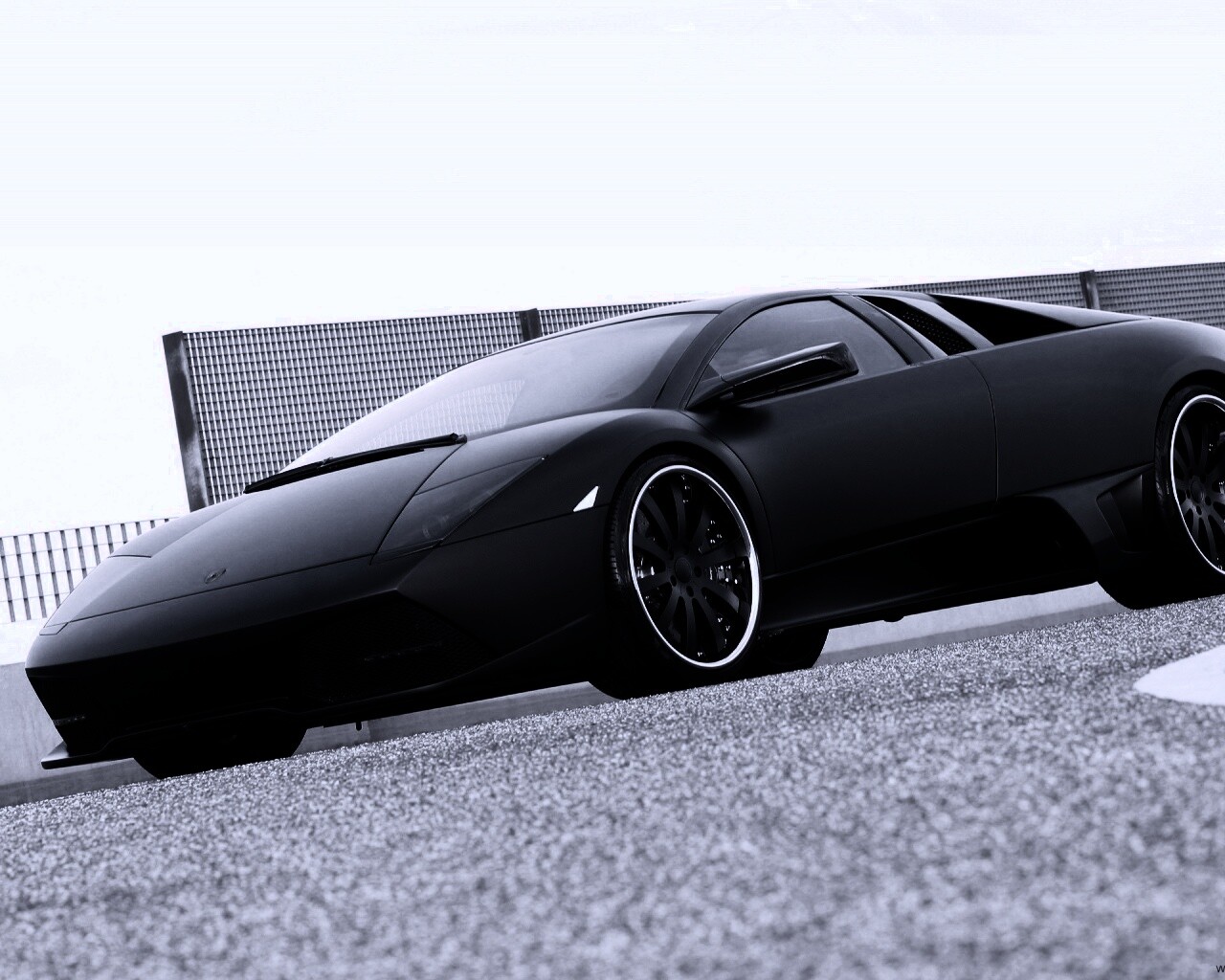 Lamborghini Reventon черного цвета обои