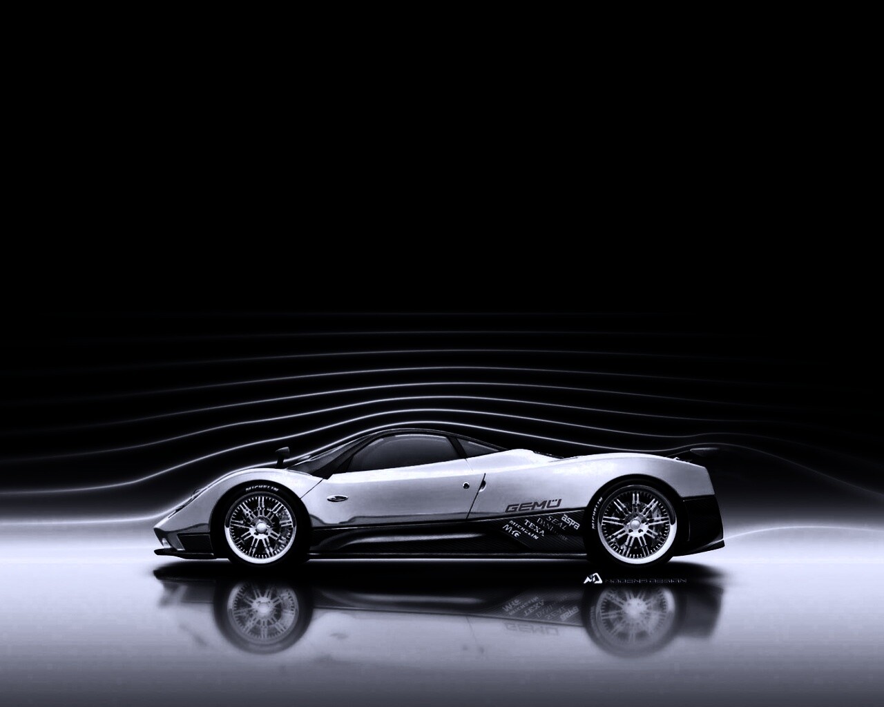 Аэродинамика Pagani Zonda обои