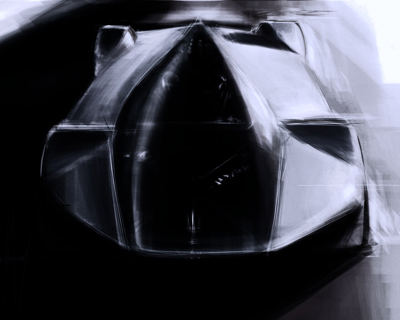 Зарисовка Maserati Birdcage обои