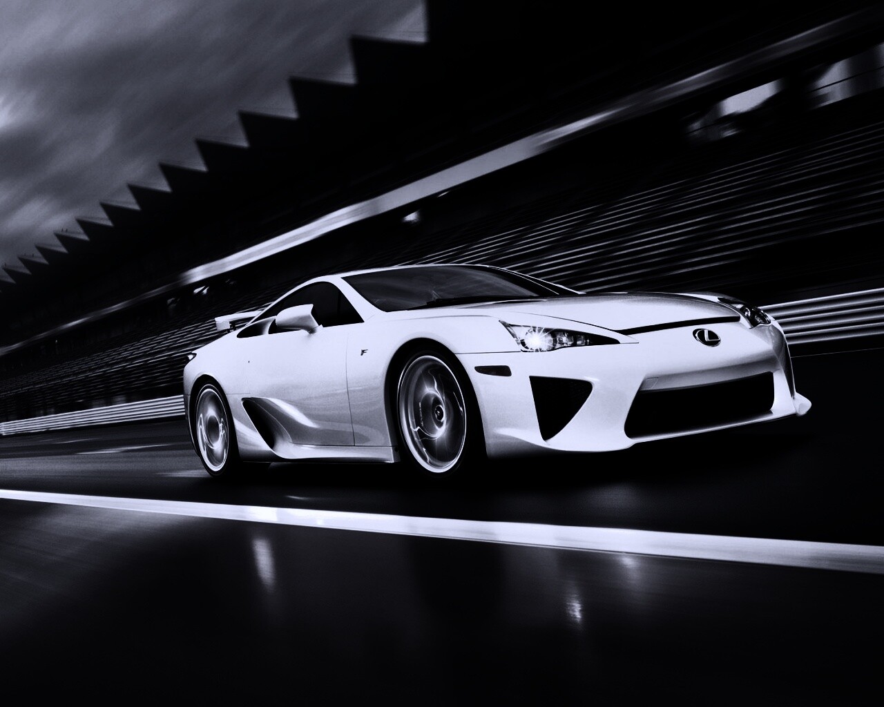 Lexus LFA на тарссу обои