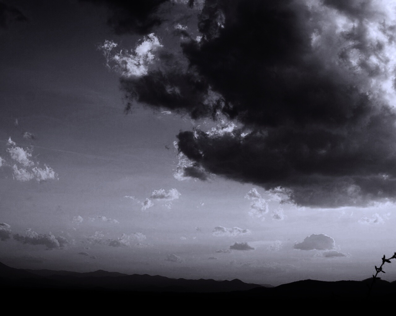 Горный закат обои