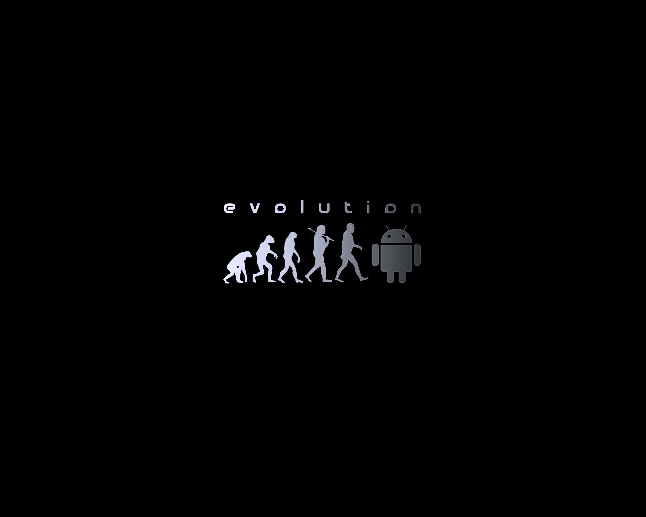 Эволюция по мнению Android обои
