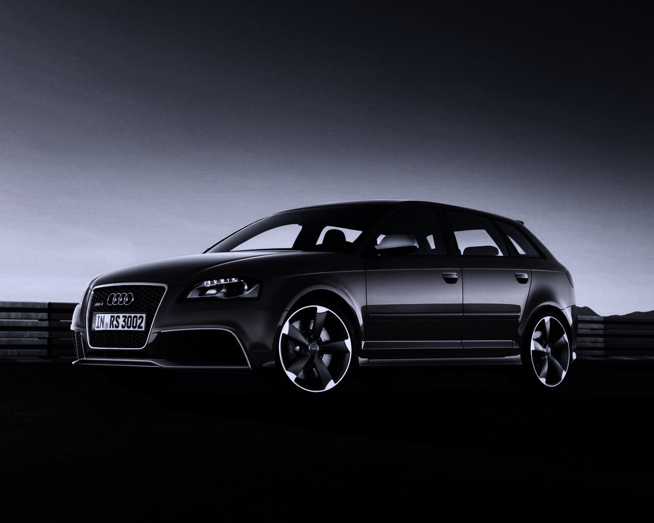 Фотосессия Audi RS3 на треке обои