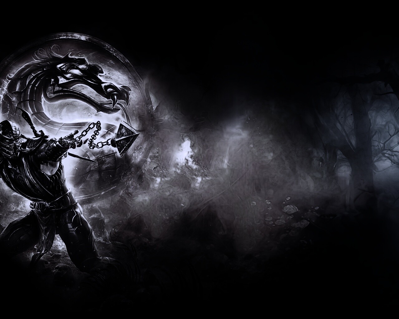 Бой SubZero и Scorpion из Mortal Kombat обои