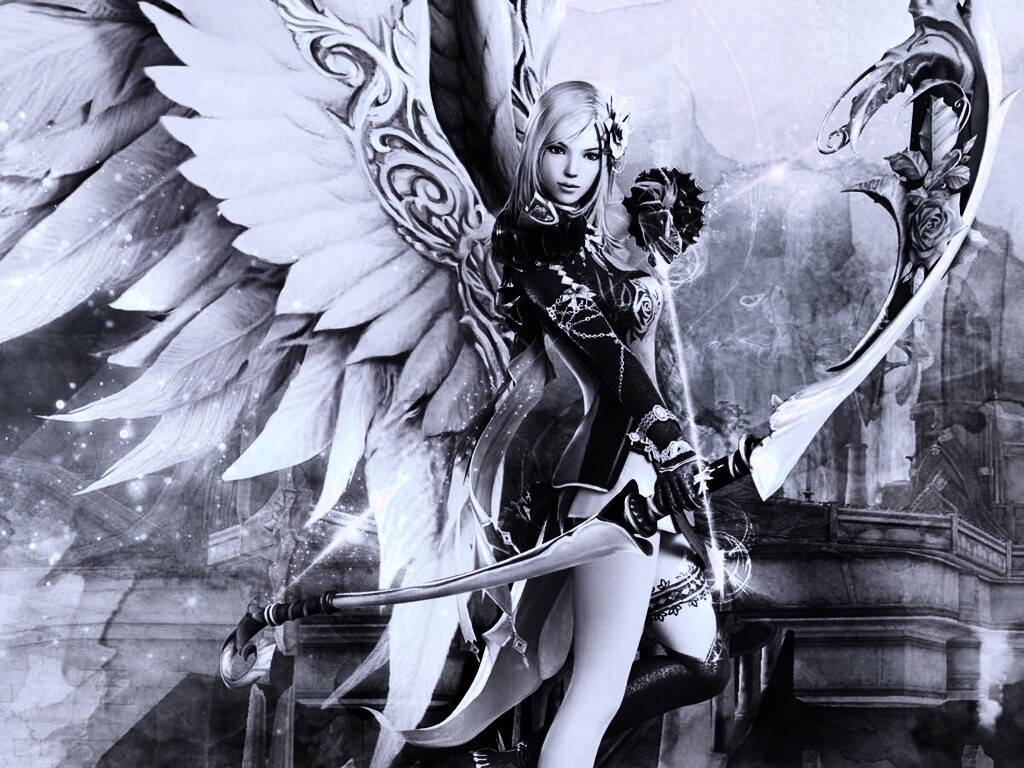 Эльфийка лучница из Aion обои