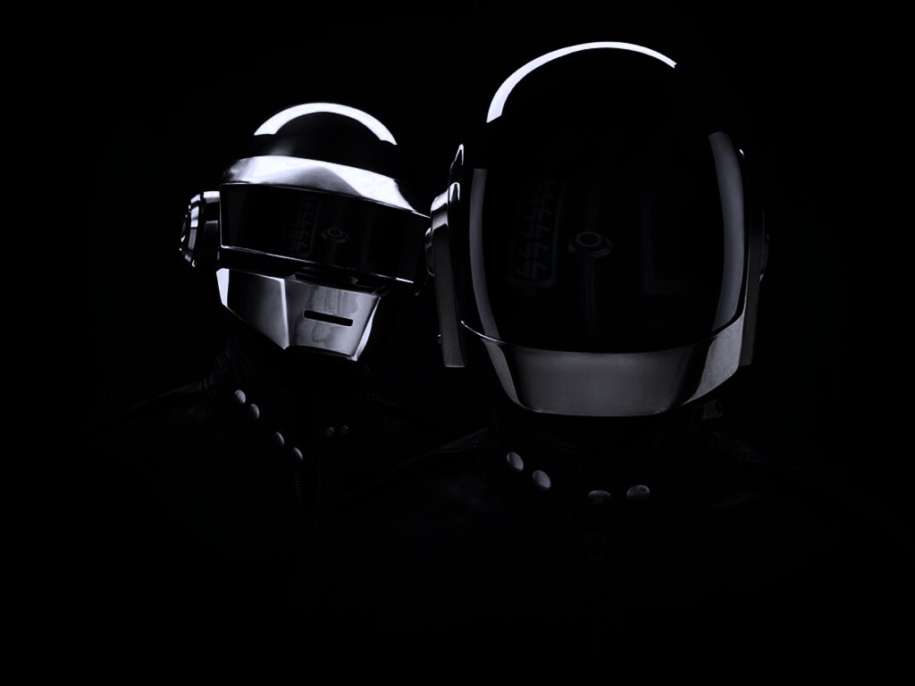 Daft Punk на темном фоне обои