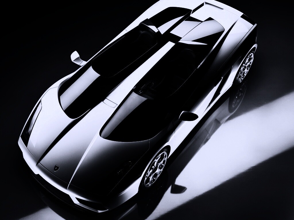 Светло-серый Lamborghini обои
