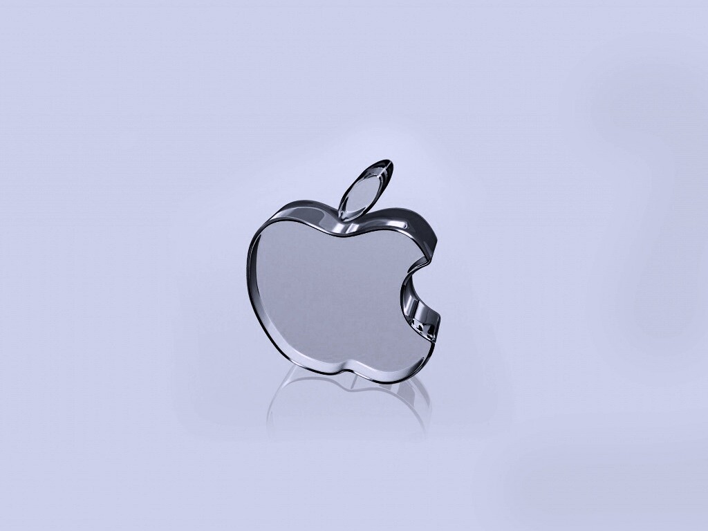 Стеклянный логотип Apple обои