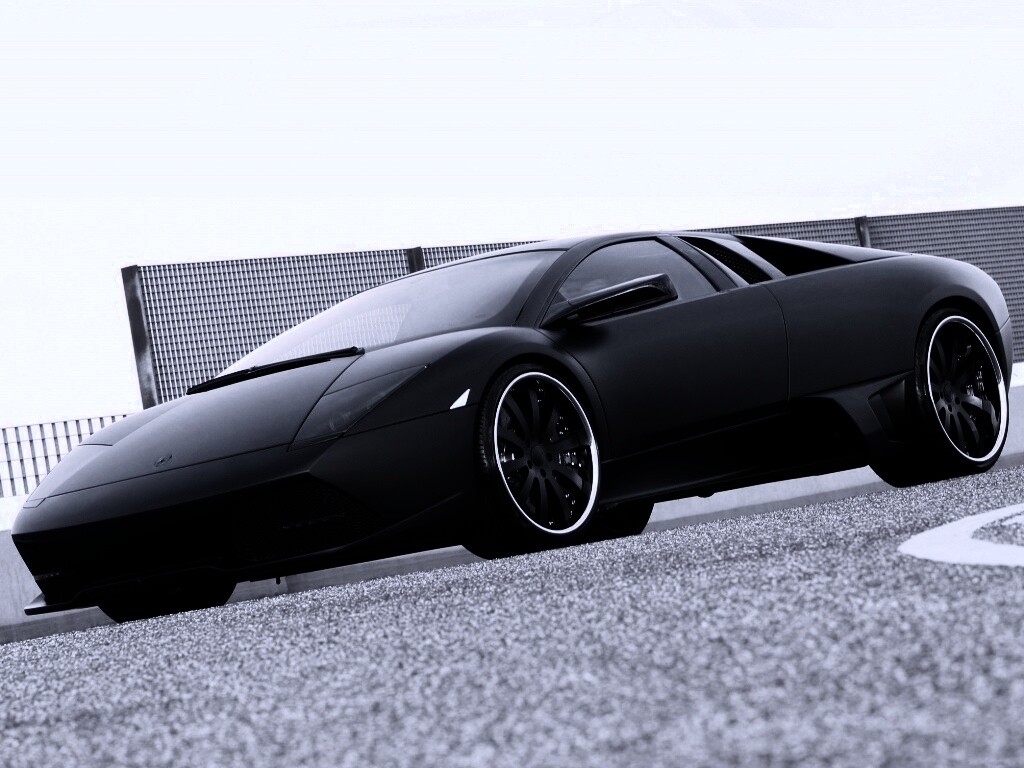 Lamborghini Reventon черного цвета обои