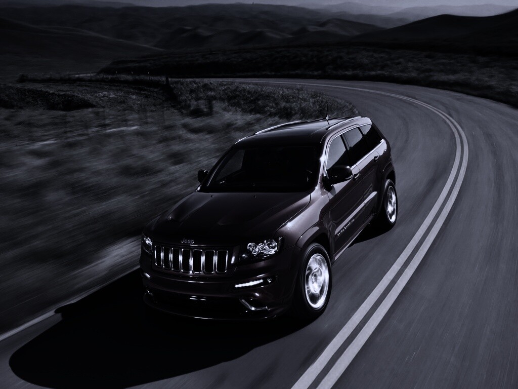 Jeep на дороге обои