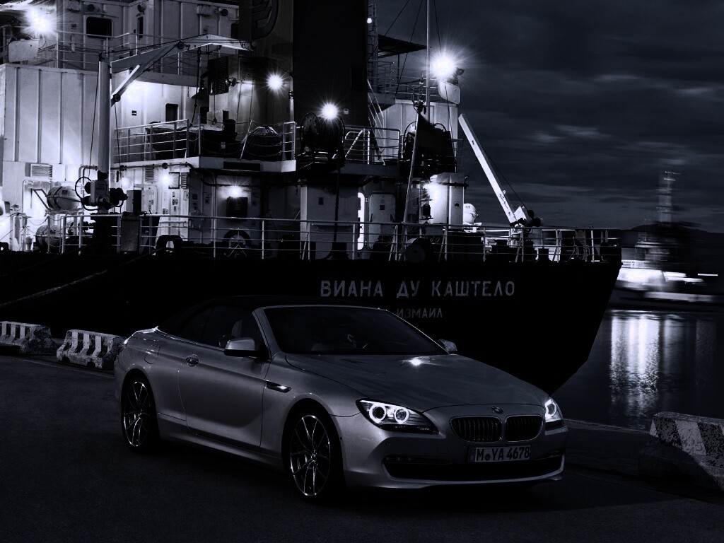 BMW 6 в порту обои