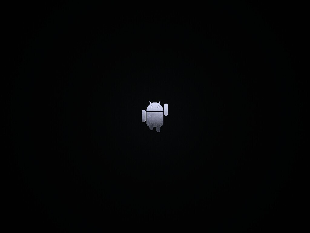 Логотип Android на зеленом фоне обои