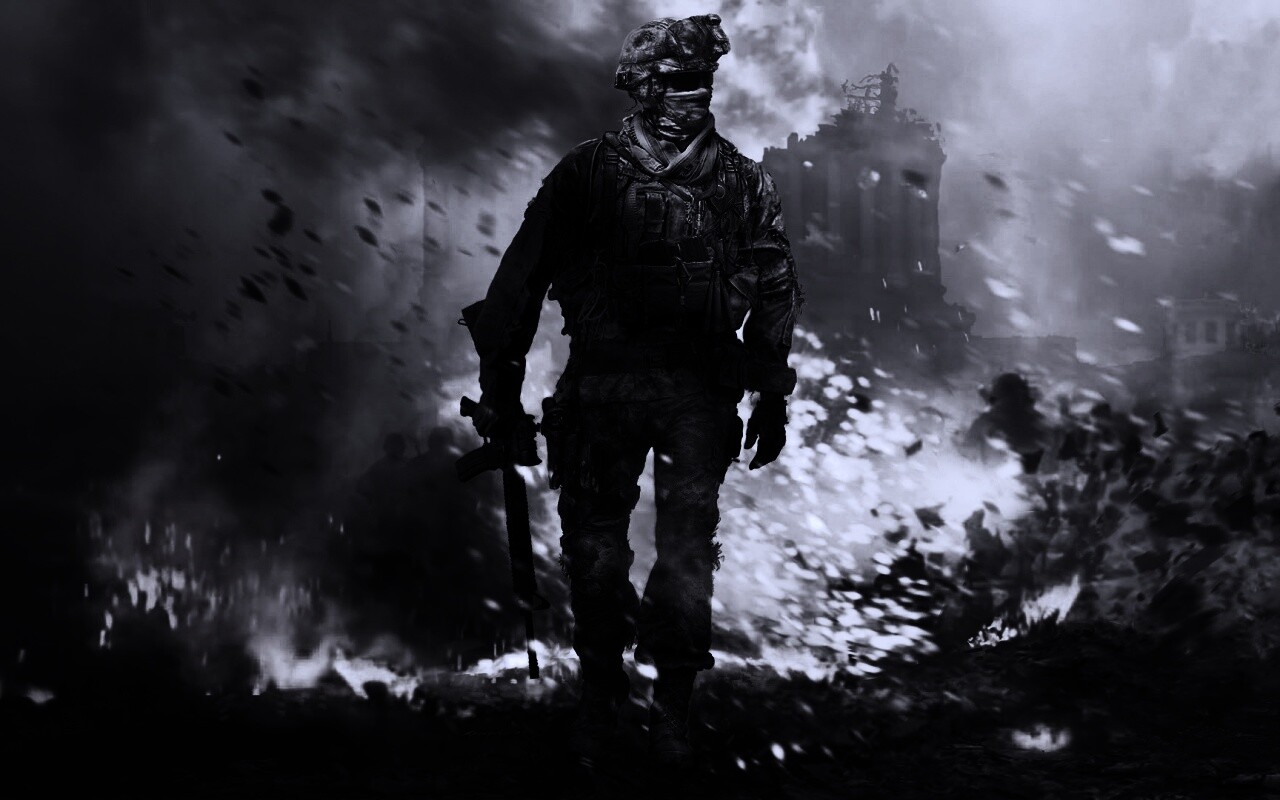 Солдат из modern warfare 2 обои