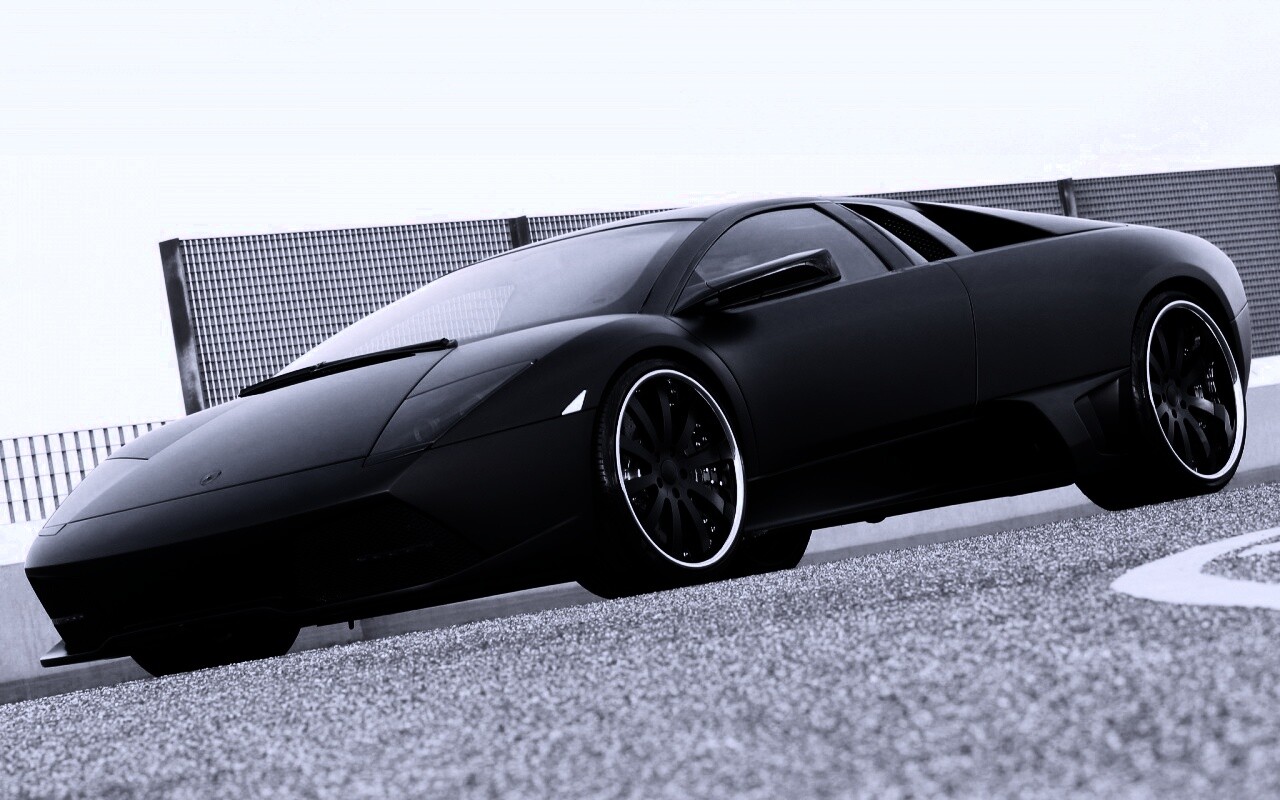 Lamborghini Reventon черного цвета обои