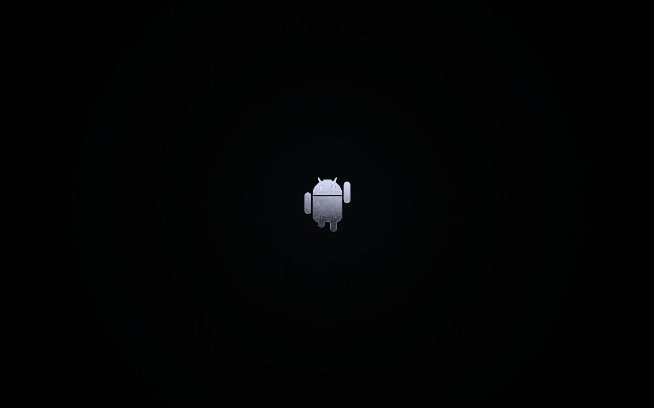 Логотип Android на зеленом фоне обои