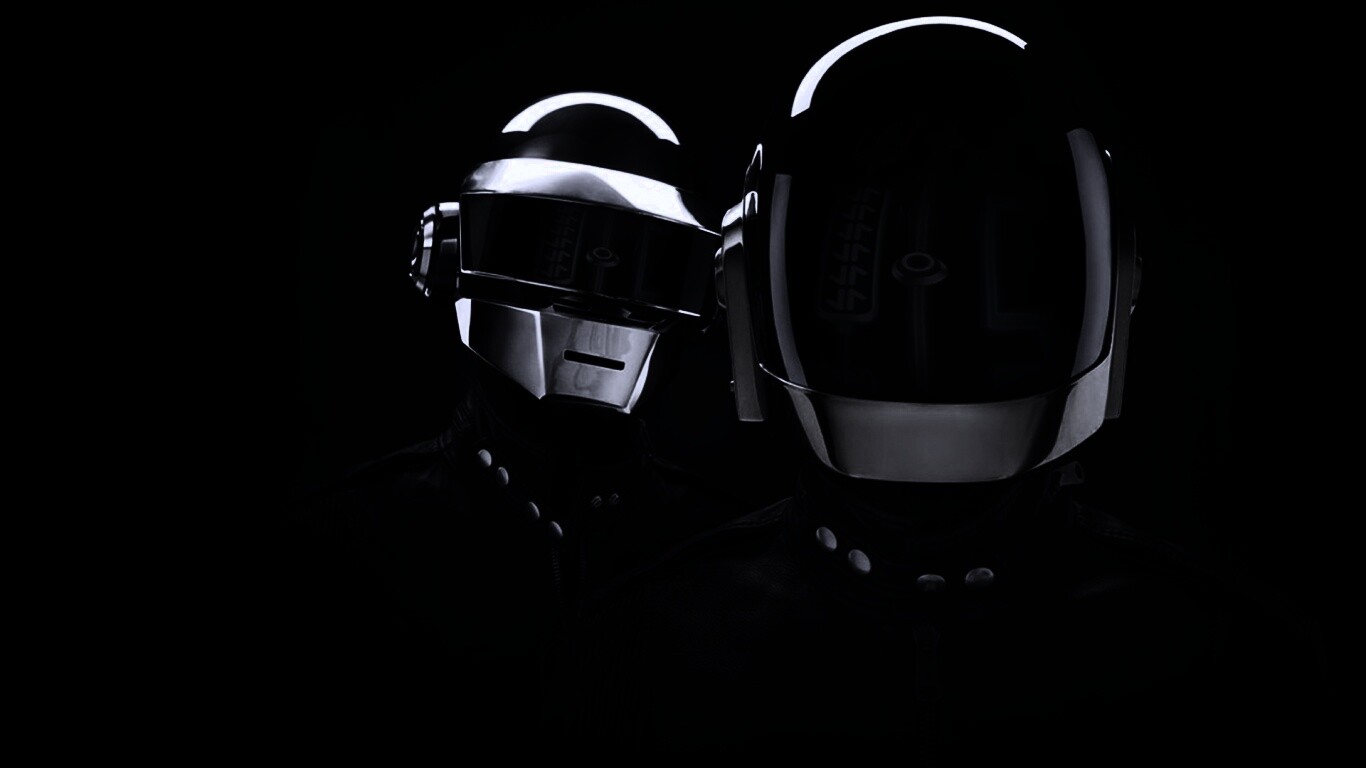 Daft Punk на темном фоне обои