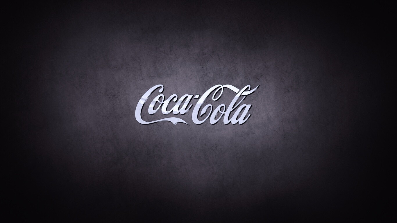 Красный логотип Coca-Cola обои