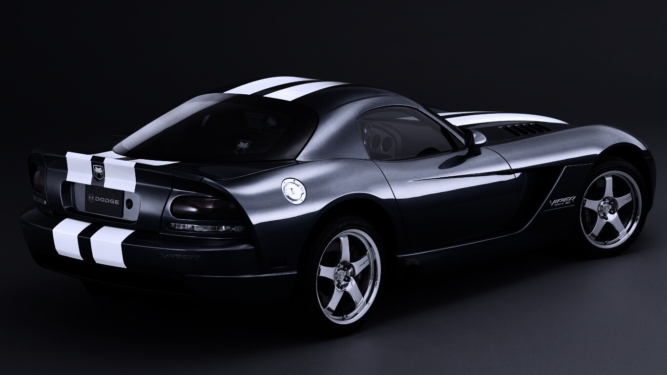 Синий Dodge Viper обои