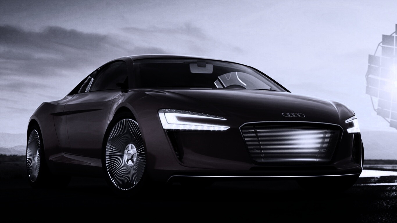 Красный автомобиль Audi обои