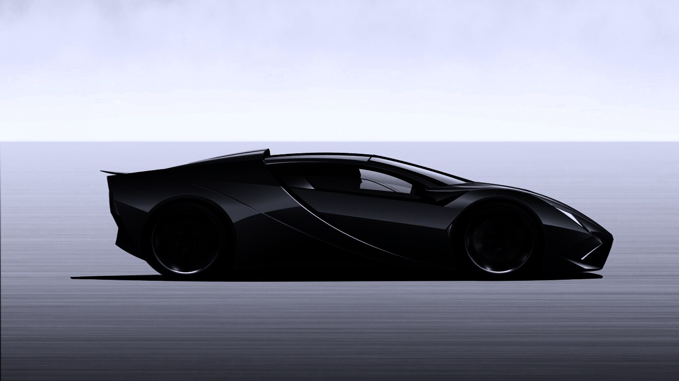 Скетч lamborghini  обои