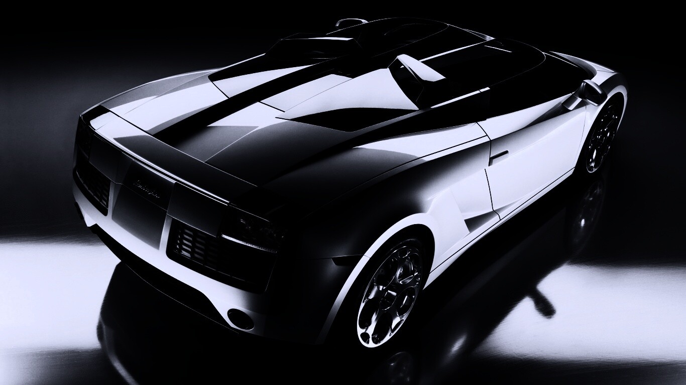 Светло-Серый Lamborghini (Сзади) обои
