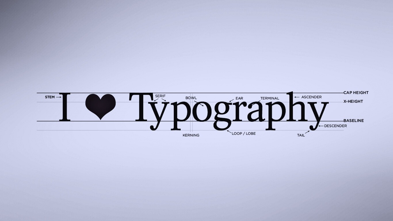 I love typography обои