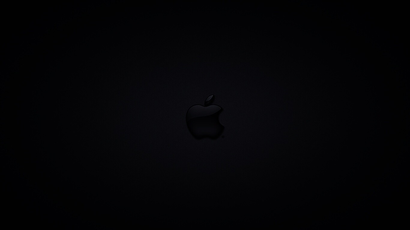 Логотип apple в стекле обои