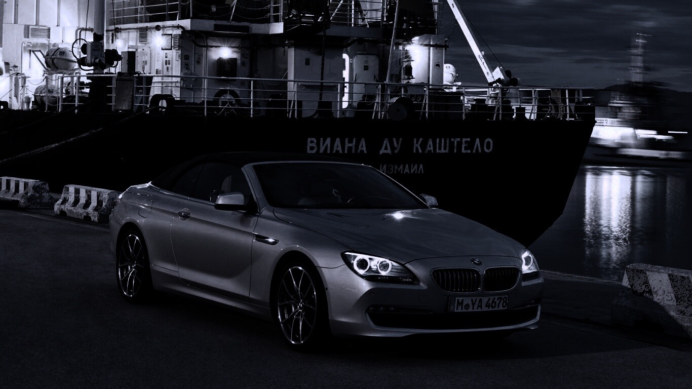 BMW 6 в порту обои