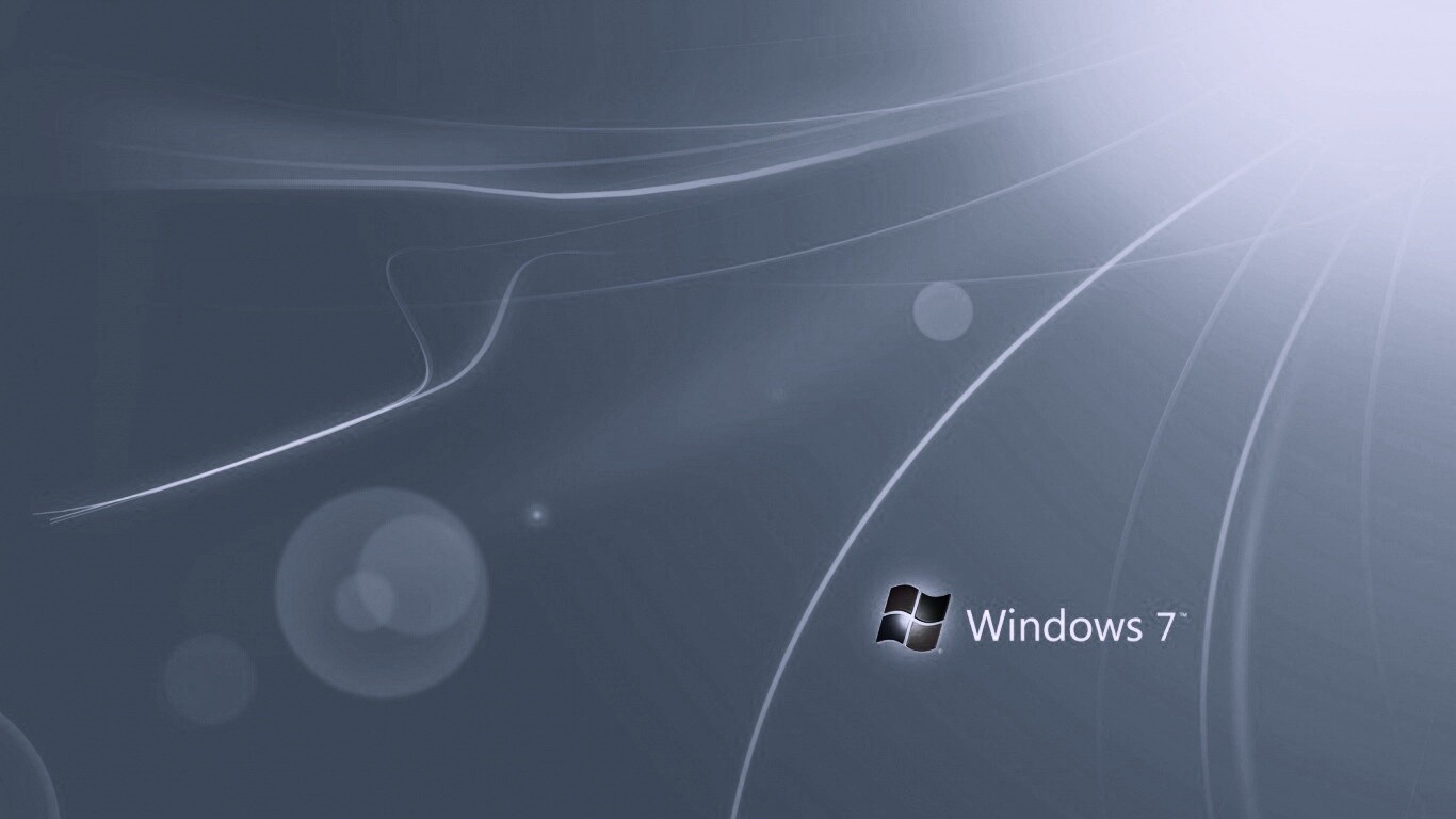 Голубые обои Windows 7 обои