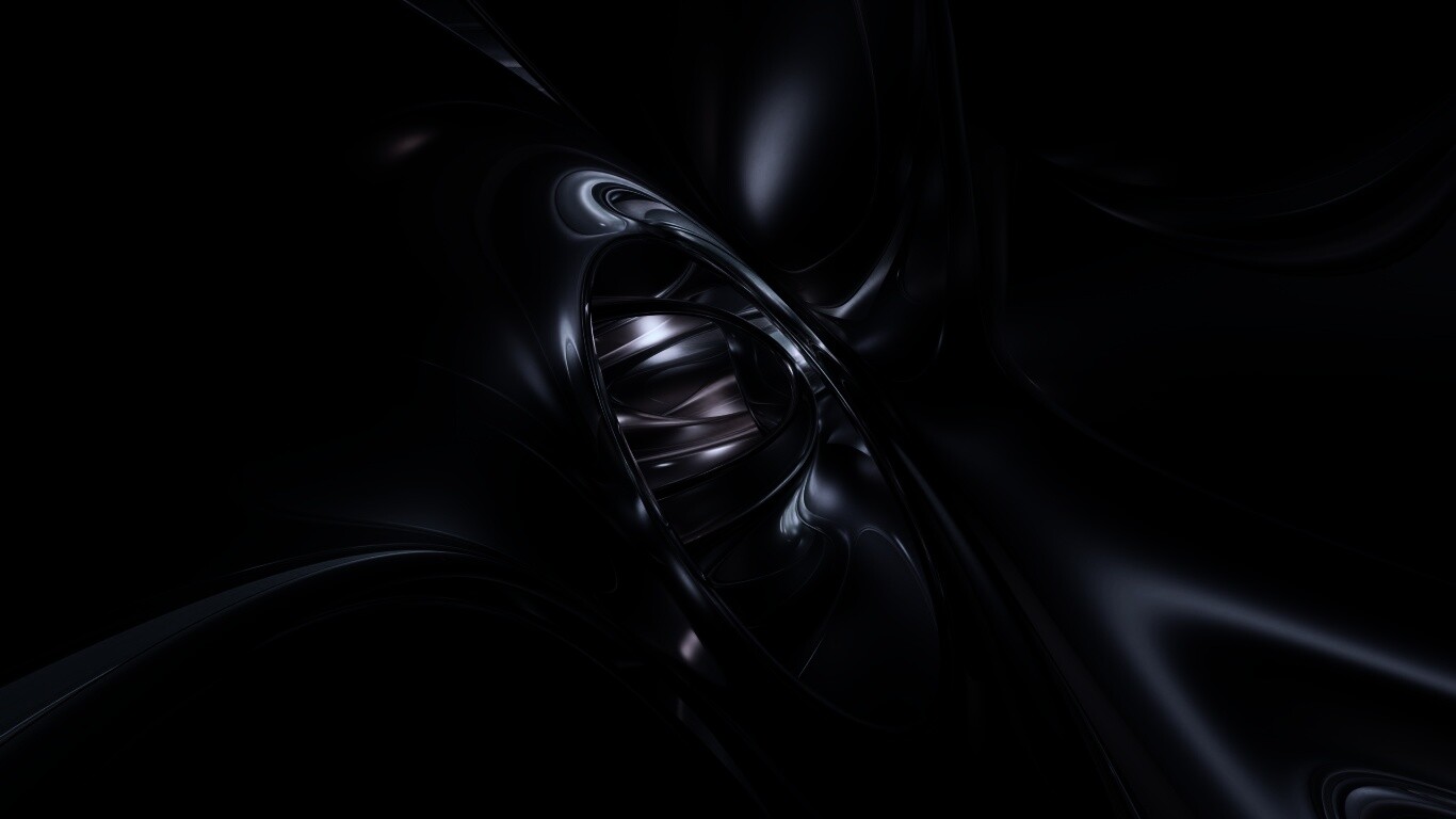 Темная переливчатая абстракция обои