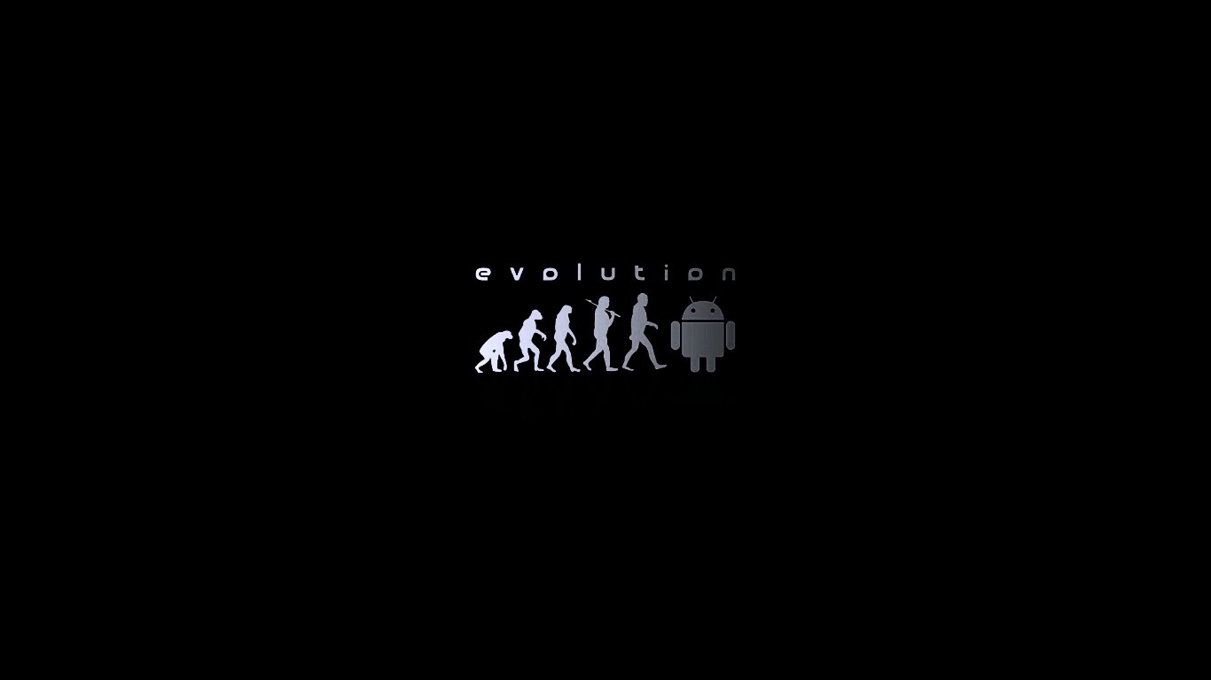 Эволюция по мнению Android обои
