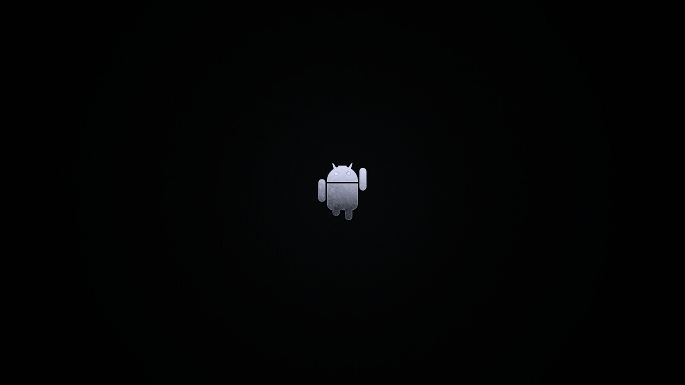 Логотип Android на зеленом фоне обои