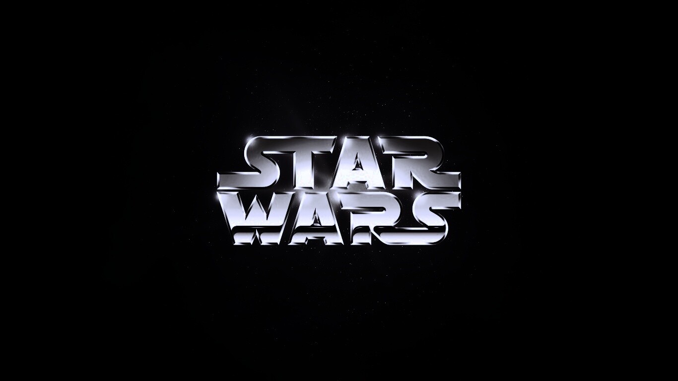 Золотой логотип Star Wars обои