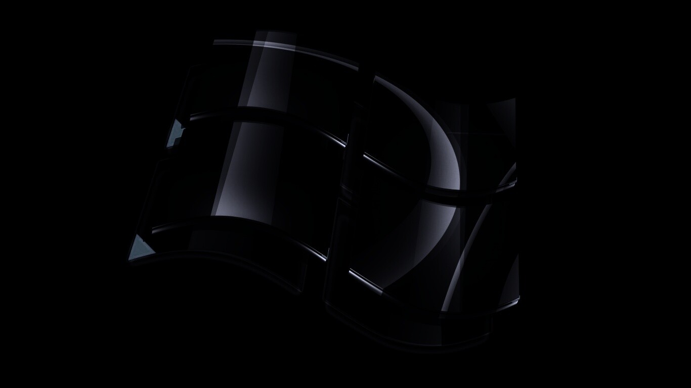 Стеклянный логотип Windows обои