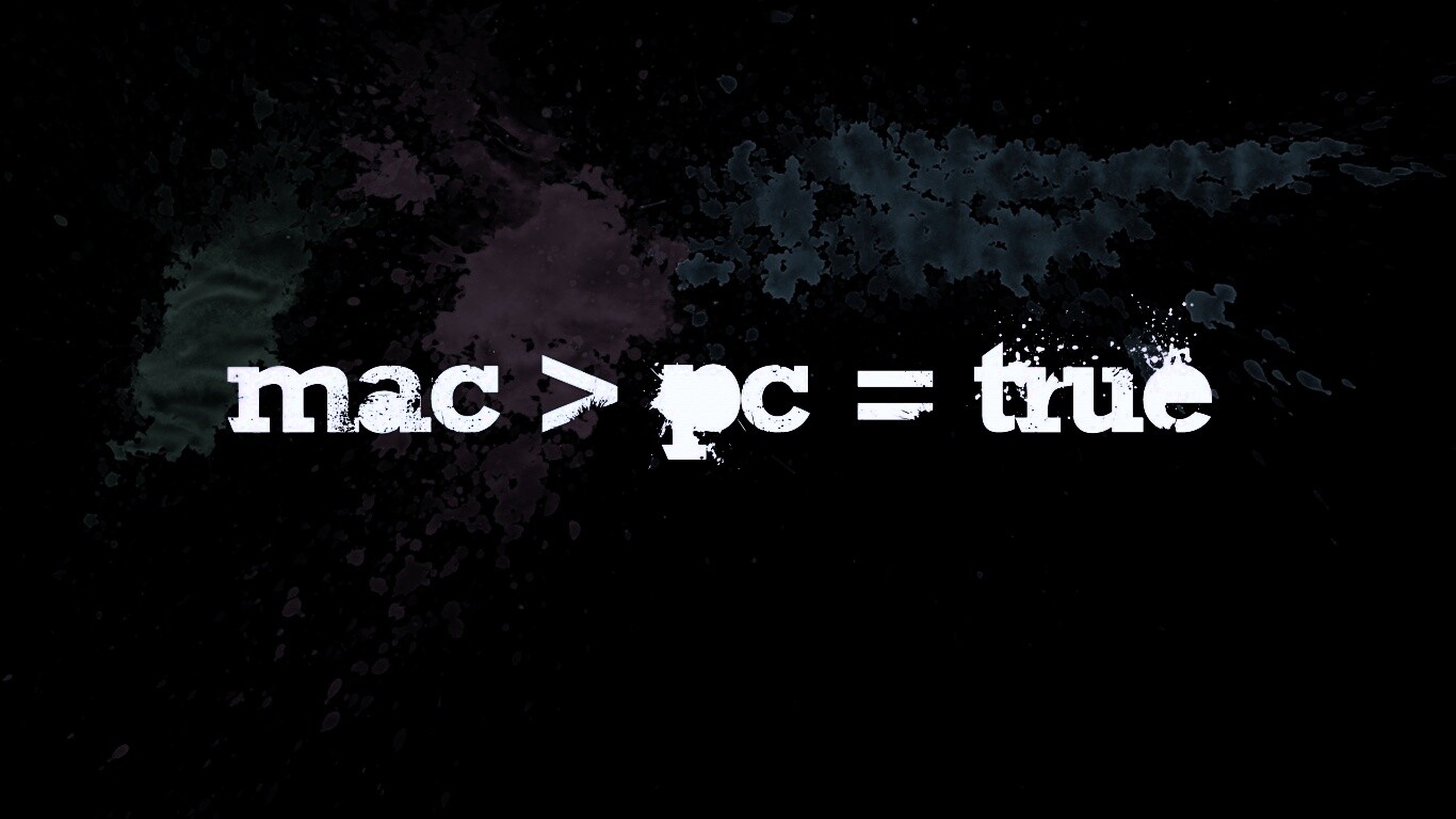 Mac лучше Pc обои