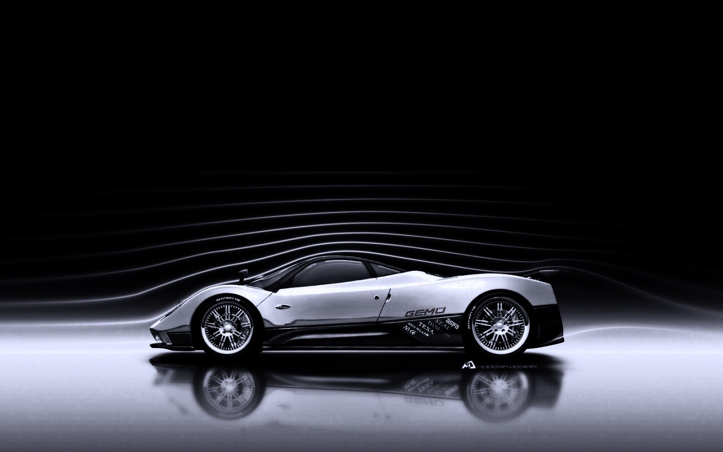 Аэродинамика Pagani Zonda обои