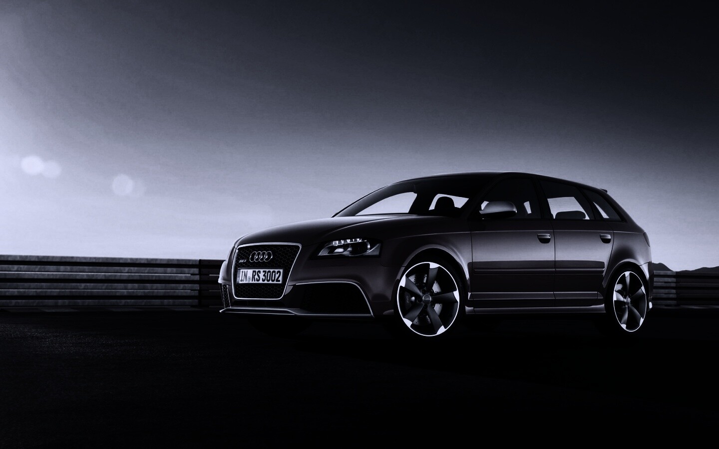 Фотосессия Audi RS3 на треке обои