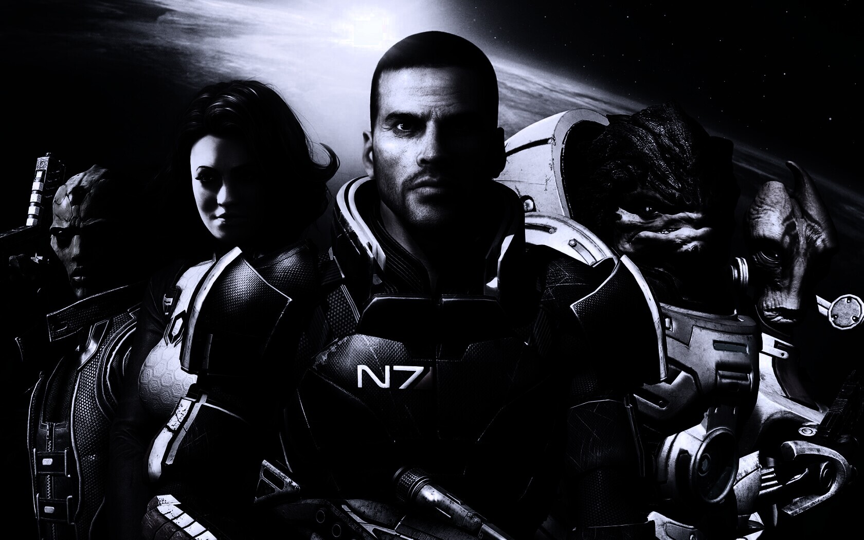 Mass Effect N7 обои