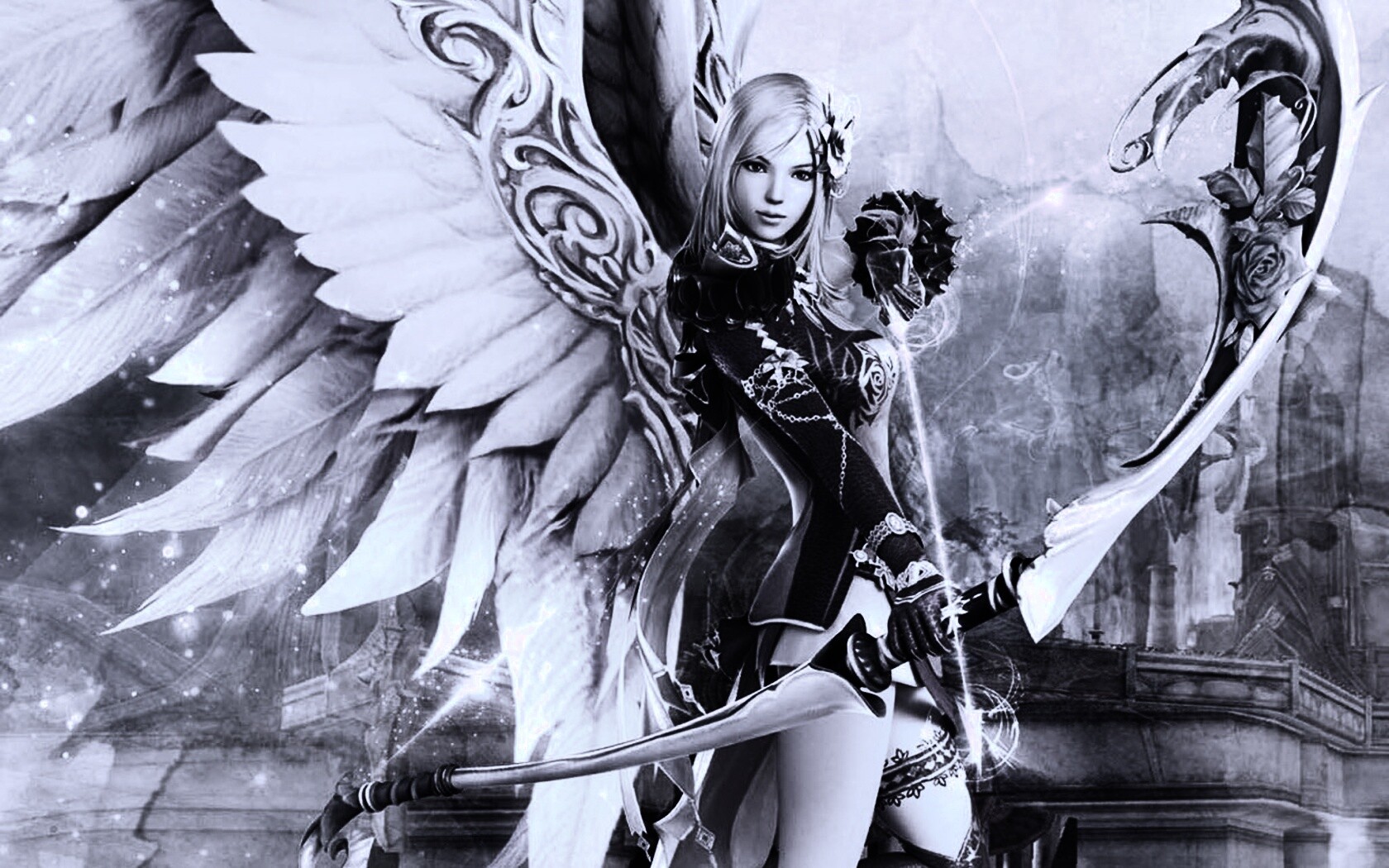 Эльфийка лучница из Aion обои