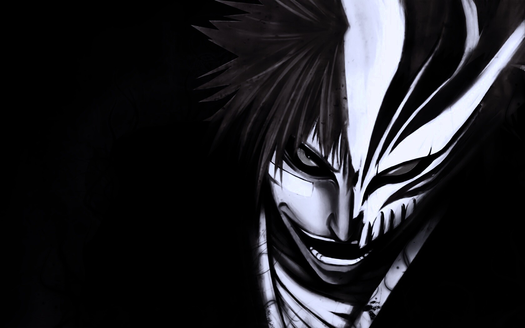 Bleach Zaraki Kenpachi Black and White