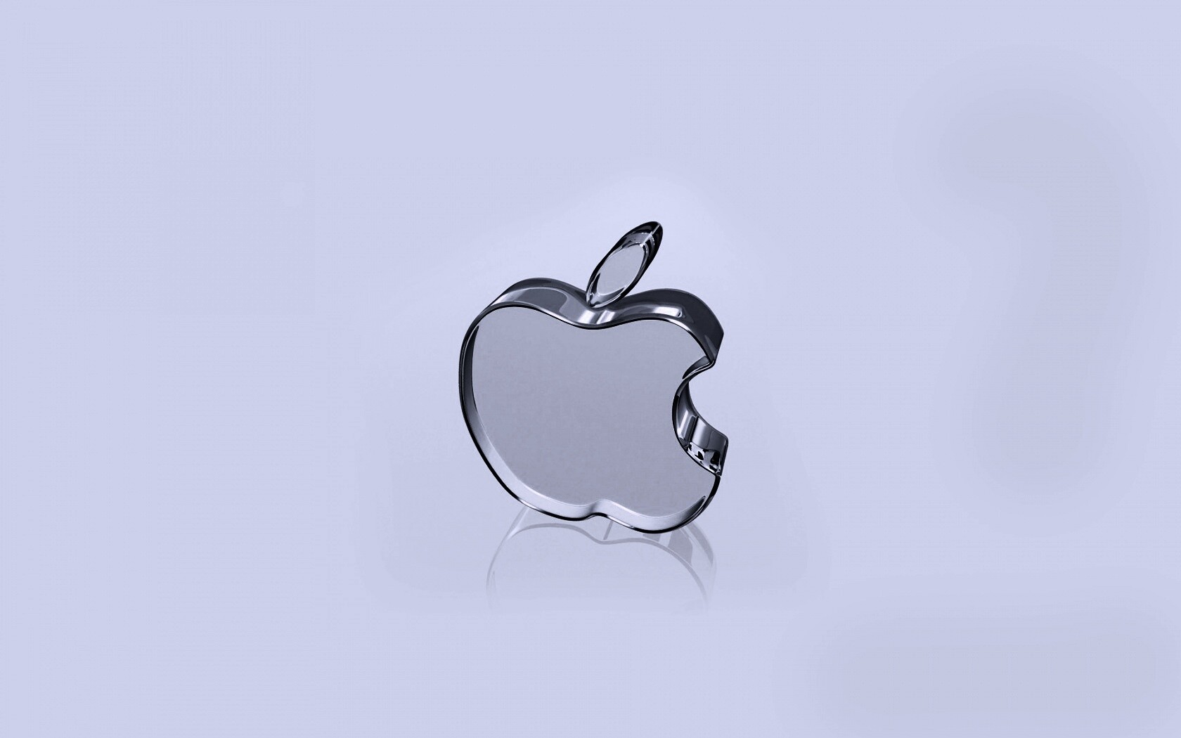 Стеклянный логотип Apple обои